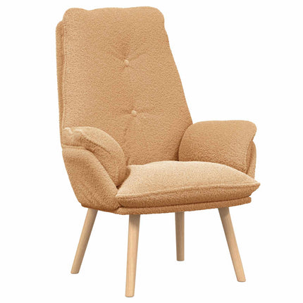 fåtölj Beige 69 x 74 x 93 cm Sherpa tyg