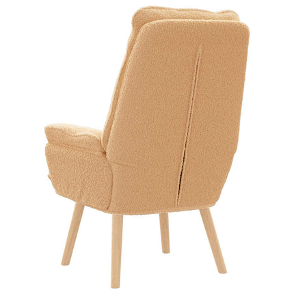 fåtölj Beige 69 x 74 x 93 cm Sherpa tyg