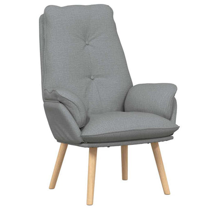 fåtölj Ljusgrå 69 x 74 x 93 cm Tyg och plywood