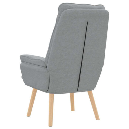 fåtölj Ljusgrå 69 x 74 x 93 cm Tyg och plywood