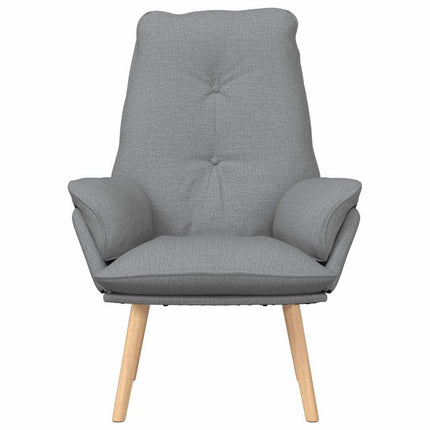 fåtölj Ljusgrå 69 x 74 x 93 cm Tyg och plywood