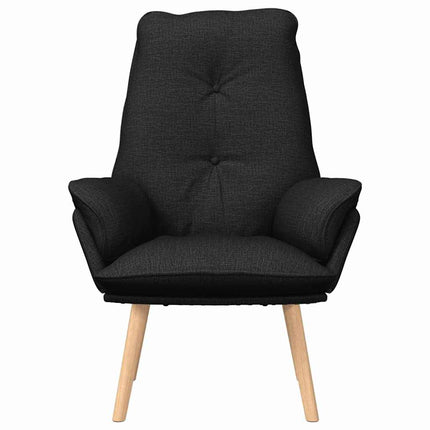 fåtölj Svart 69 x 74 x 93 cm Tyg och plywood