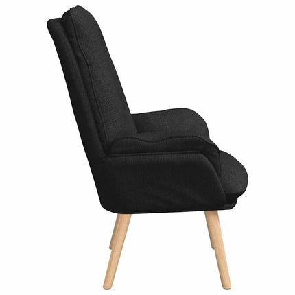 fåtölj Svart 69 x 74 x 93 cm Tyg och plywood