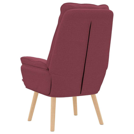 fåtölj Vinröd 69 x 74 x 93 cm Tyg och plywood