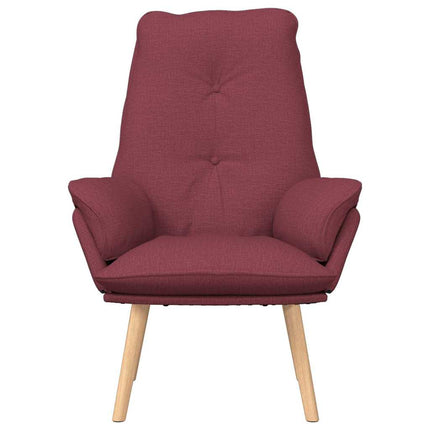 fåtölj Vinröd 69 x 74 x 93 cm Tyg och plywood