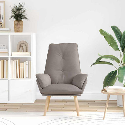 fåtölj Taupe 69 x 74 x 93 cm Tyg och plywood