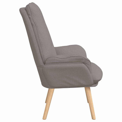 fåtölj Taupe 69 x 74 x 93 cm Tyg och plywood