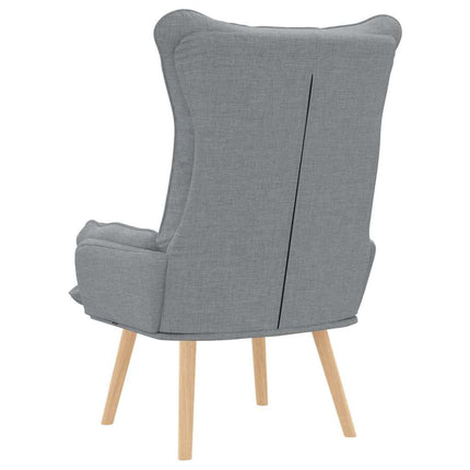 fåtölj Ljusgrå 69 x 74 x 93 cm Tyg och plywood