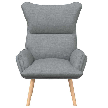 fåtölj Ljusgrå 69 x 74 x 93 cm Tyg och plywood