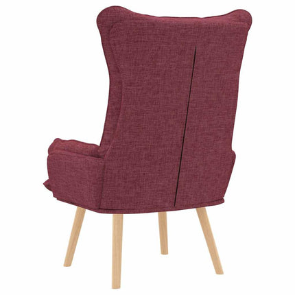 fåtölj Vinröd 69 x 74 x 93 cm Tyg och plywood