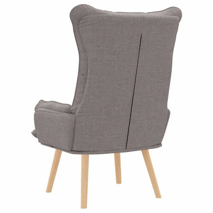 fåtölj Taupe 69 x 74 x 93 cm Tyg och plywood