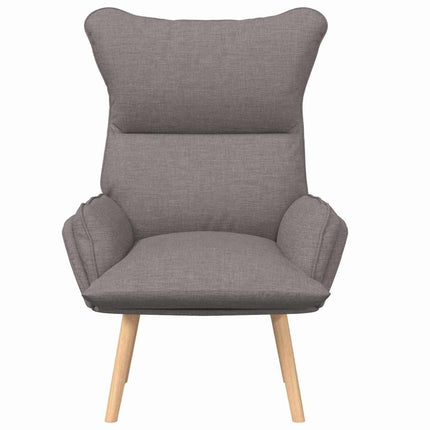 fåtölj Taupe 69 x 74 x 93 cm Tyg och plywood
