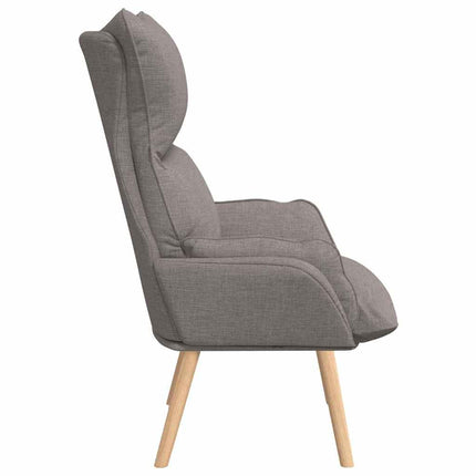 fåtölj Taupe 69 x 74 x 93 cm Tyg och plywood