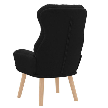 fåtölj Svart 69 x 74 x 93 cm Sherpa tyg