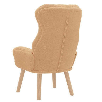 fåtölj Beige 69 x 74 x 93 cm Sherpa tyg
