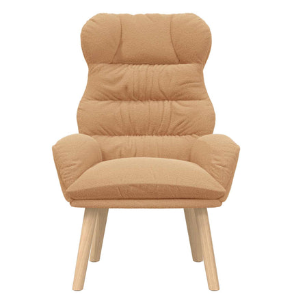 fåtölj Beige 69 x 74 x 93 cm Sherpa tyg