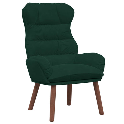 fåtölj Mörkgrön 69 x 74 x 93 cm Sammet
