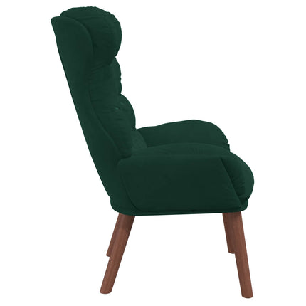 fåtölj Mörkgrön 69 x 74 x 93 cm Sammet