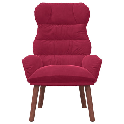 fåtölj Vinröd 69 x 74 x 93 cm Sammet