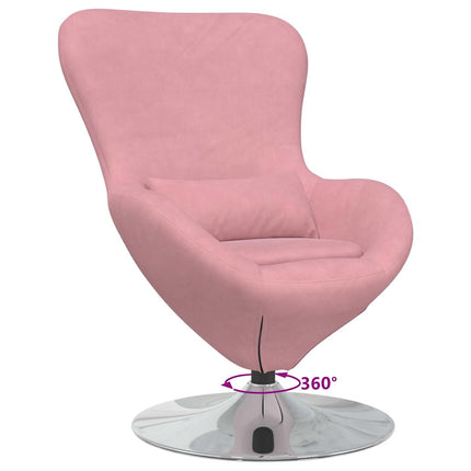 Äggfåtölj Rosa Sammet