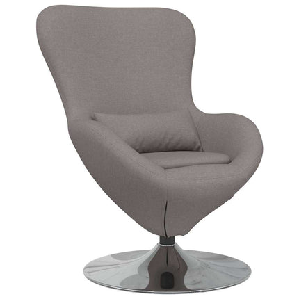 Äggfåtölj Taupe 63 x 73 x 90 cm tyg