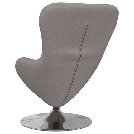 Äggfåtölj Taupe 63 x 73 x 90 cm tyg