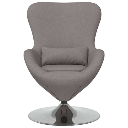 Äggfåtölj Taupe 63 x 73 x 90 cm tyg