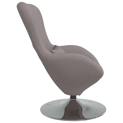 Äggfåtölj Taupe 63 x 73 x 90 cm tyg