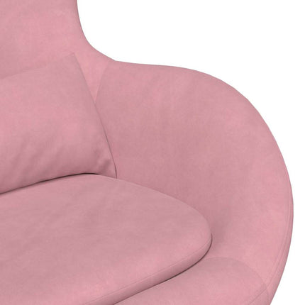Äggfåtölj Rosa 63 x 73 x 90 cm Sammet