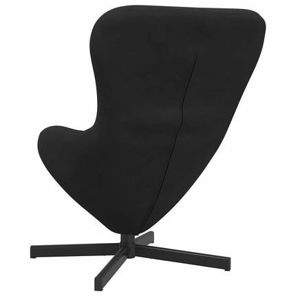 Äggfåtölj Svart 63 x 73 x 90 cm Sammet