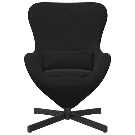 Äggfåtölj Svart 63 x 73 x 90 cm Sammet