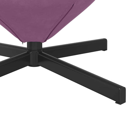 Äggfåtölj Lila 63 x 73 x 90 cm Sammet