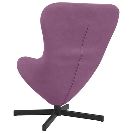 Äggfåtölj Lila 63 x 73 x 90 cm Sammet