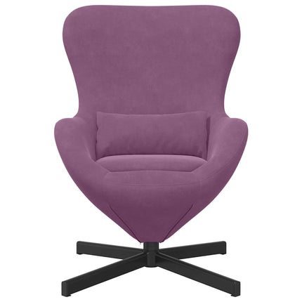 Äggfåtölj Lila 63 x 73 x 90 cm Sammet