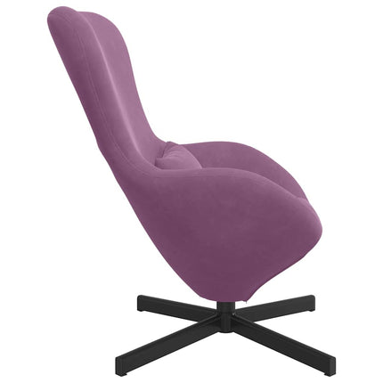 Äggfåtölj Lila 63 x 73 x 90 cm Sammet