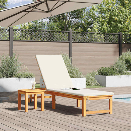 Solstol Reclining Brun 202 x 53 x 89 cm Massivt Akaciaträ
