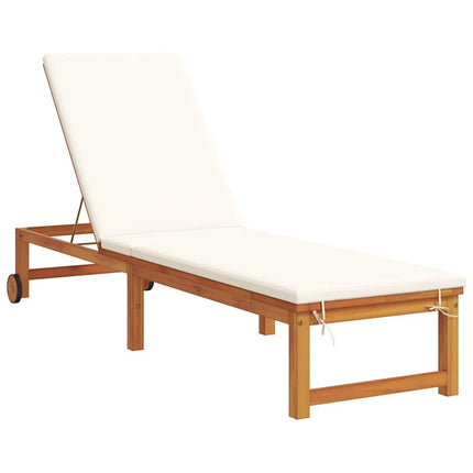 Solstol Reclining Brun 202 x 53 x 89 cm Massivt Akaciaträ