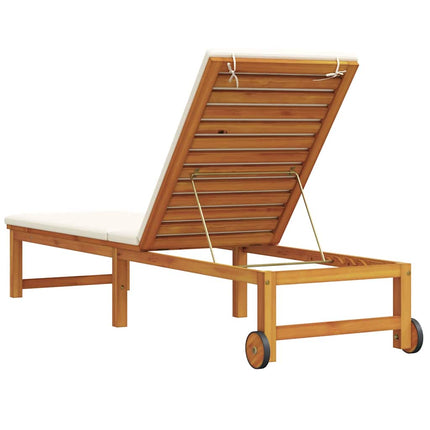Solstol Reclining Brun 202 x 53 x 89 cm Massivt Akaciaträ