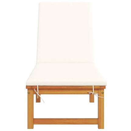 Solstol Reclining Brun 202 x 53 x 89 cm Massivt Akaciaträ