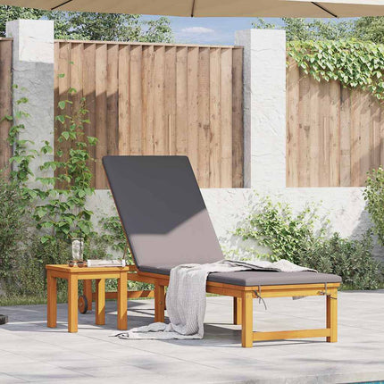 Solstol Reclining Brun 202 x 53 x 89 cm Massivt Akaciaträ