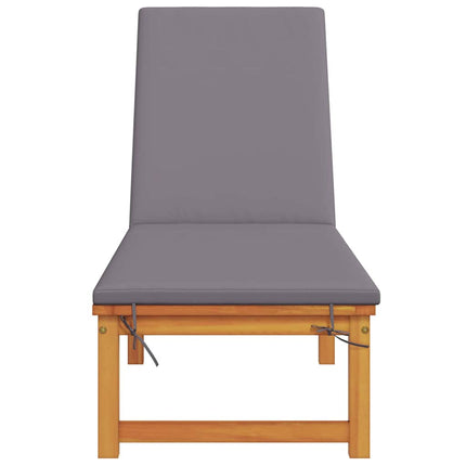 Solstol Reclining Brun 202 x 53 x 89 cm Massivt Akaciaträ