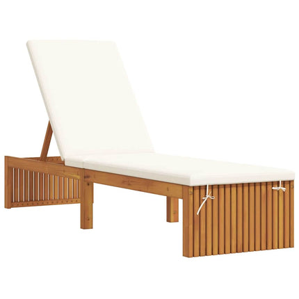 Solstol Reclining Olivenatur 200 x 55 x 94 cm Massivt akaciaträ