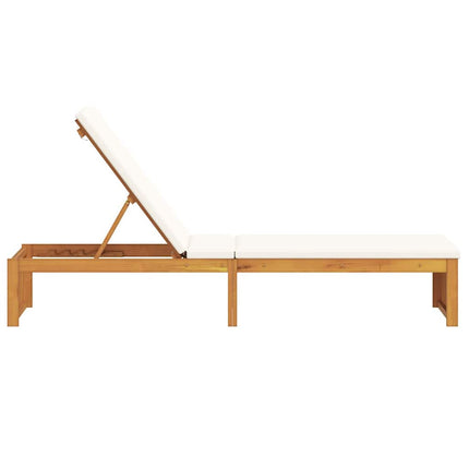 Solstol Reclining Olivenatur 200 x 55 x 94 cm Massivt akaciaträ