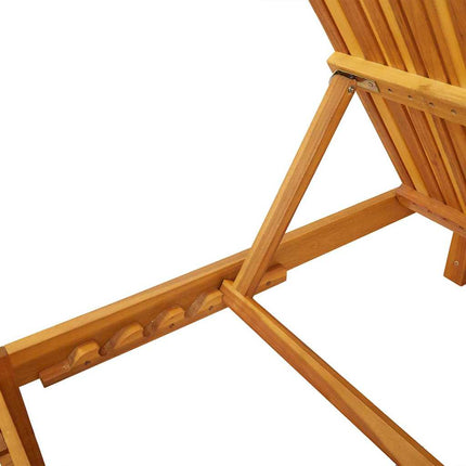 Solstol Reclining Olivenatur 200 x 55 x 94 cm Massivt akaciaträ