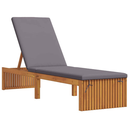 Solstol Reclining Olivenatur 200 x 55 x 94 cm Massivt akaciaträ