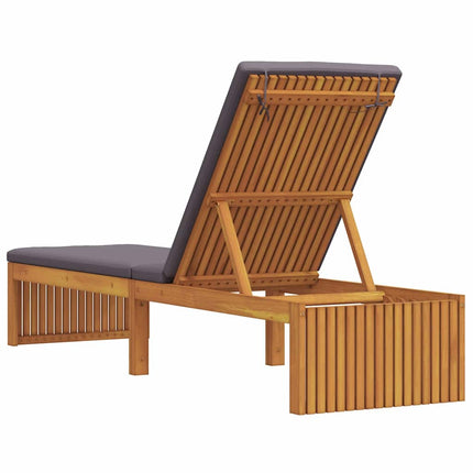 Solstol Reclining Olivenatur 200 x 55 x 94 cm Massivt akaciaträ