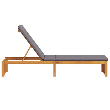 Solstol Reclining Olivenatur 200 x 55 x 94 cm Massivt akaciaträ