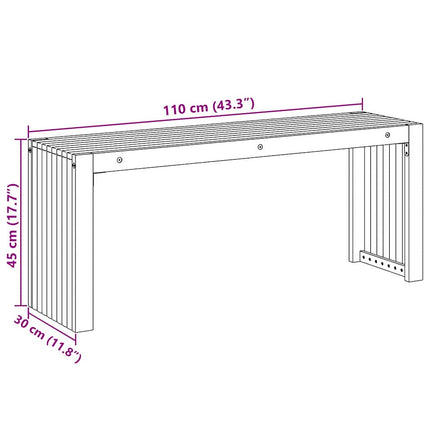 bänk Olivenatur 110 x 30 x 45 cm Massivt teakträ
