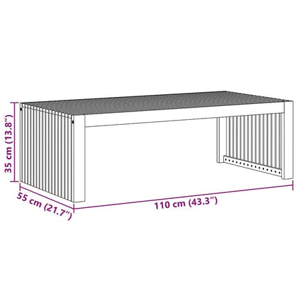 Sidobord Olivenatur 110 x 55 x 35 cm Massivt Akaciaträ