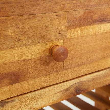 Trädgårdsskab Naturfärg 78 x 36,5 x 78 cm Massivt Akaciaträ